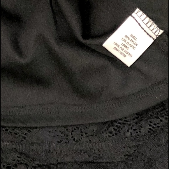 SOCIAL STORIES black bodycon allover lace long sleeve dress mid length sizeL NWT - Picture 9 of 9